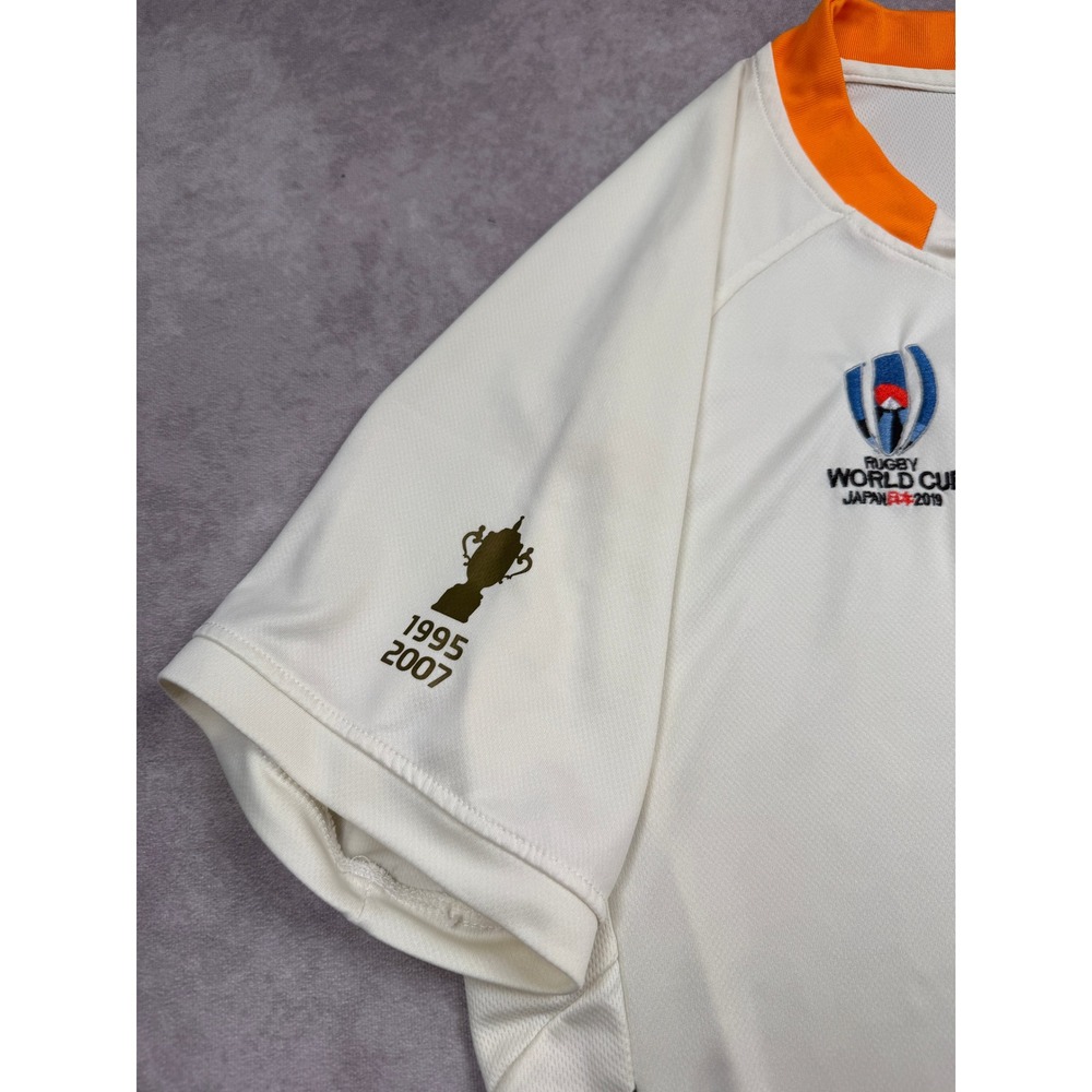 Asics South Africa Springboks Rugby World Cup 2019 Jersey White Men No Size Tag - Picture 7 of 13